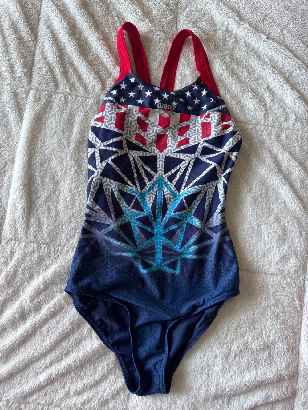 Like New Arena Bishamon Women’s USA Swim Pro Back One-Piece Swimsuit size 26